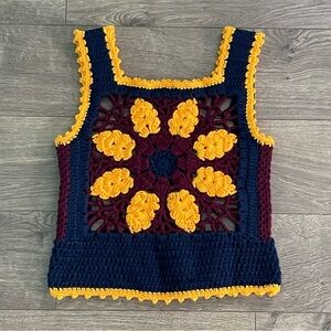 Vintage 1970’s Charlie’s Girls Inc Women’s Large Sleeveless Acrylic Top